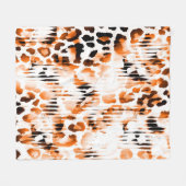 afrikanische Tierdrucke. Vintages natürliches Must Fleecedecke (Vorderseite (Horizontal))