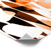 afrikanische Tierdrucke. Vintages Naturmuster. Bl Poster (Ecke)