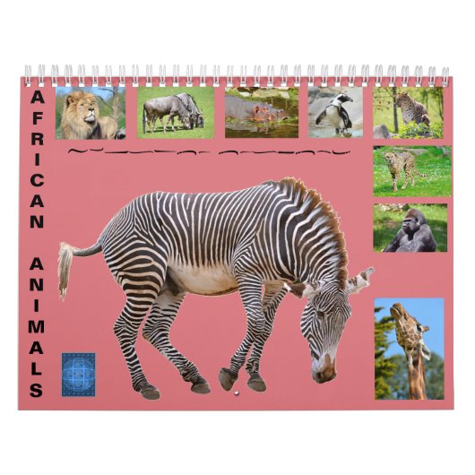 Afrikanische Tiere 12 Monate Kalender (Titelbild)