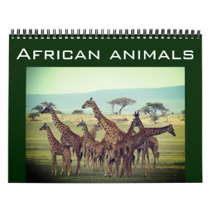 afrikanische Tiere 2025 Kalender