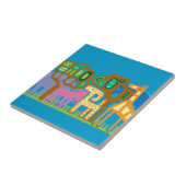 Afrikanische Tiere der ethnischen Kunst Fliese (Seite)