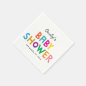 Afrikanische Tiere individuelle Babydusche Napkin Serviette (Ecke)