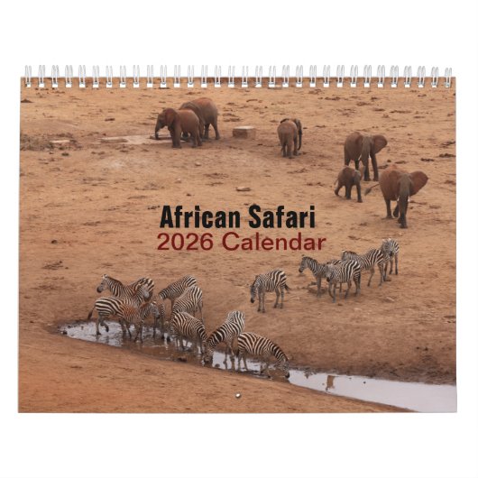 Afrikanische Tiere Kalender 2026 (Titelbild)