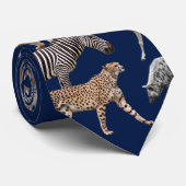 Afrikanische Tiere Krawatte (Gerollt)