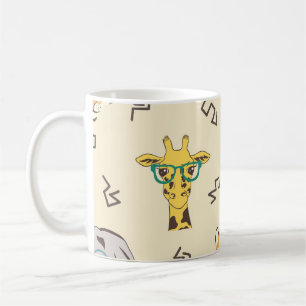 Afrikanische Tiere: Niedliches nahtloses Muster Kaffeetasse