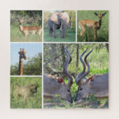afrikanische Tiere Puzzle (Horizontal)