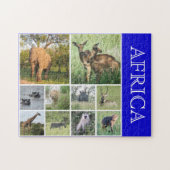 afrikanische Tiere Puzzle (Horizontal)