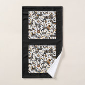 Afrikanische Tiere Stammmuster Badhandtuch Set (Handtuch)