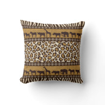 afrikanische Tiere und Leopard Wraparound Print