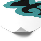 afrikanische Tiere und Masken Poster (Ecke)