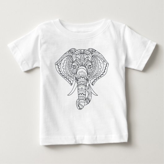 Afrikanische Tierkunst Baby T-shirt (Vorderseite)