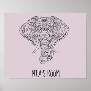 Afrikanische Tierkunst Poster