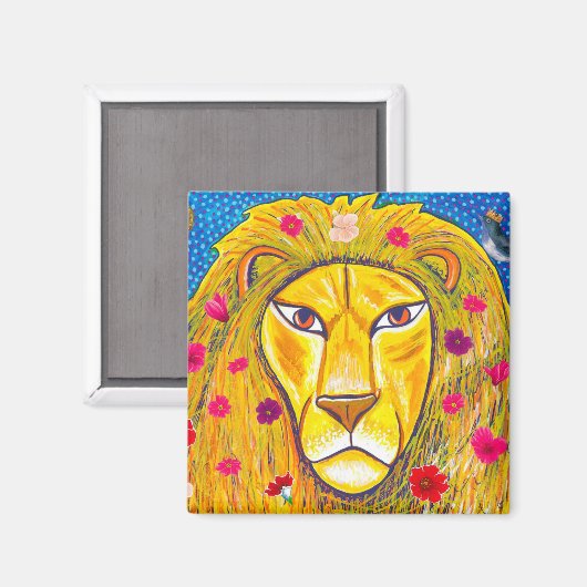 Afrikanische Tiermagnete Magnet (Vorderseite/Rückseite)