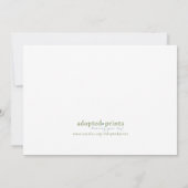 Afrikanische Tiermonogramm: blau Ankündigung (Rückseite)