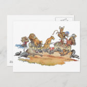 afrikanische Tierrasse Postkarte (Vorne/Hinten)