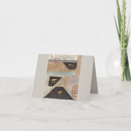 afrikanische Tiersammlung Dankeskarte