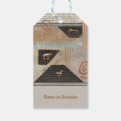 afrikanische Tiersammlung Geschenkanhänger (Rückseite)