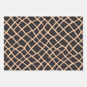 Afrikanische Tradition Inspiriert Linienmuster Geschenkpapier Set (Vorderseite 2)