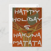 Afrikanische Traditionelle Erde Zeitgenössische Ku Feiertagspostkarte (Vorne/Hinten)