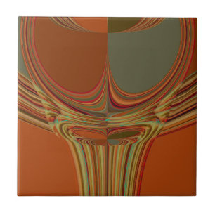 Afrikanische Traditionelle Erde Zeitgenössische Ku Fliese