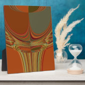 Afrikanische Traditionelle Erde Zeitgenössische Ku Fotoplatte (Seite)