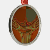 Afrikanische Traditionelle Erde Zeitgenössische Ku Silbernes Ornament (Rechts)