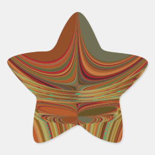 Afrikanische Traditionelle Erde Zeitgenössische Ku Stern-Aufkleber