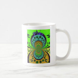 Afrikanische Traditionelle Farben Kaleidoskop Blum Kaffeetasse