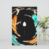 Afrikanische Traditionelle Musterkunst Briefpapier (Stehend Vorderseite)