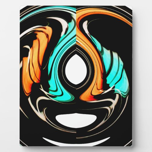 Afrikanische Traditionelle Musterkunst Fotoplatte (Vorderseite)