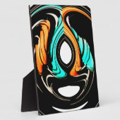 Afrikanische Traditionelle Musterkunst Fotoplatte (Seite)