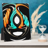 Afrikanische Traditionelle Musterkunst Fotoplatte (Seite)