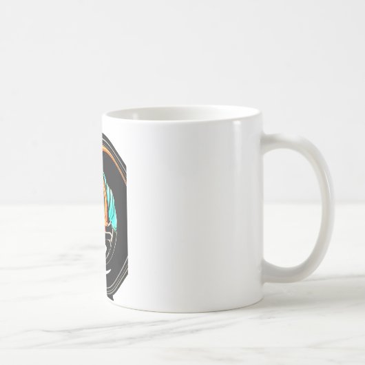 Afrikanische Traditionelle Musterkunst Kaffeetasse (Rechts)