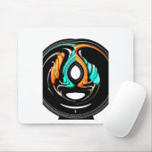 Afrikanische Traditionelle Musterkunst Mousepad (Mit Mouse)