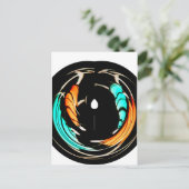 Afrikanische Traditionelle Musterkunst Postkarte (Stehend Vorderseite)