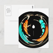 Afrikanische Traditionelle Musterkunst Postkarte (Vorne/Hinten)