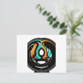 Afrikanische Traditionelle Musterkunst Postkarte (Stehend Vorderseite)