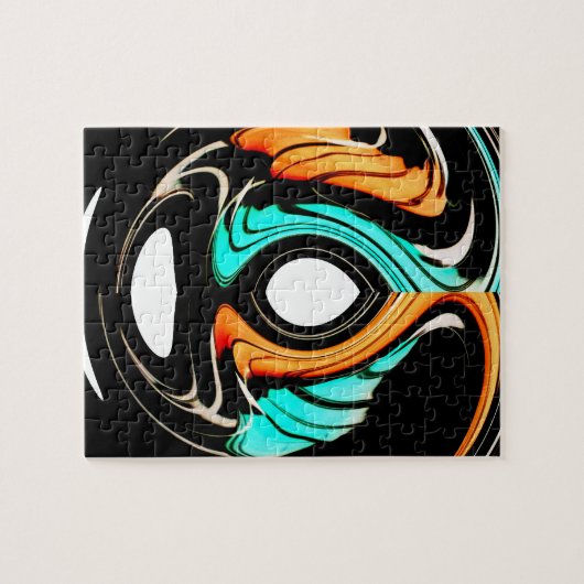 Afrikanische Traditionelle Musterkunst Puzzle (Horizontal)