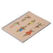 Afrikanische Tribal Art Ladys bunt ethnische Mode Notizblock (Linke Seite)