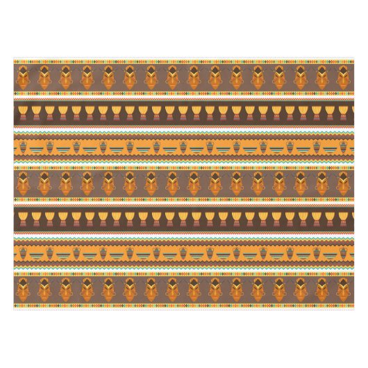 afrikanische Tribal-Dekoration Tischdecke (Vorderseite (Horizontal))