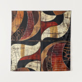 afrikanische Tribal-Muster Art Tapestry Wandteppich (Vorderseite)