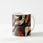 Afrikanische Tribal-Muster-Tasse Kaffeetasse (VorderseiteRechts)