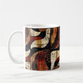 Afrikanische Tribal-Muster-Tasse Kaffeetasse (Links)