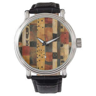 Afrikanische Tribal-Muster-Uhr Armbanduhr