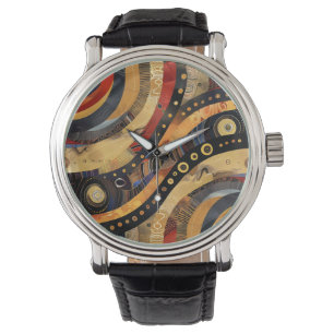 Afrikanische Tribal-Muster-Uhr Armbanduhr
