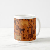 Afrikanische Tribal Wildlife Pattern Tasse (VorderseiteRechts)