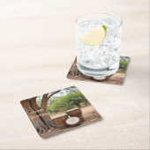 Afrikanische Trommeln Rechteckiger Pappuntersetzer (Vor Ort)