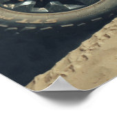 Afrikanische Überlandung 4x4 Sanddünen-Straße Poster (Ecke)