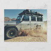 Afrikanische Überlandung 4x4 Sanddünen-Straße Postkarte (Vorderseite)