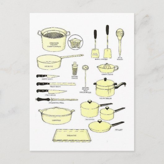 Afrikanische Utensilien Postkarte (Vorderseite)